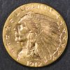 1912 GOLD $2.5 INDIAN  CH BU