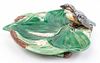 An English Majolica Leaf Form Dish Length 12 inches.