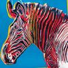 ANDY WARHOL, II:300: Grevy´s Zebra, de la serie Endangered Species, 1983, Sin Firma, Serigrafía S/N, 96.5 x 96.5 cm, con sello.