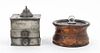 Two Inkwells Height of tallest 4 1/4 inches.