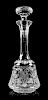 * An American Brilliant Period Etched and Cut Glass Decanter Height 14 1/2 inches.