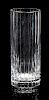 * A Baccarat Glass Vase Height 11 3/4 inches.