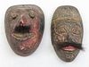 * Five Mexican Painted Masks Height of largest 25 inches.