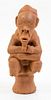 * A Nok Style Pottery Figure Height 13 3/4 inches.