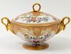 ROCKINGHAM PORCELAIN SAUCE TUREEN AND COVER