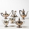Five-piece Tiffany & Co. Sterling Silver Tea and Coffee Service