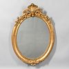 Neoclassical-style Giltwood Oval Mirror