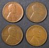 (4) 1922-D LINCOLN CENTS  VF OR BETTER