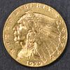 1929 $2.5 GOLD INDIAN AU