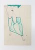 Egon Schiele (After) - Standing Female Nude from the