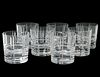 SET OF SEVEN CHRISTOFLE CRYSTAL OLD FASHIONED GLASSES