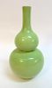 Green Qianlong Double Gourd Vase