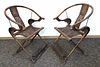 Pair Of Huanghuali Folding Chairs