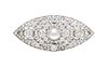 An Important Edwardian Platinum, Natural Pearl and Diamond Brooch, 14.40 dwts.