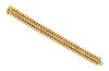 An 18 Karat Yellow Gold and Diamond Bracelet, Cartier, 39.70 dwts.
