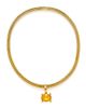 An 18 Karat Yellow Gold and Yellow Beryl Necklace, Paloma Picasso for Tiffany & Co., 49.30 dwts.