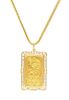 * An 18 Karat Yellow Gold and Diamond Pendant, 26.90 dwts.