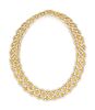 * A Yellow Gold, Yellow Sapphire and Diamond Necklace, 84.70 dwts.