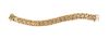 A Retro 18 Karat Rose Gold Helix Bismark Link Bracelet, Sweden , Circa 1947, 34.80 dwts.