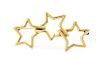 * An 18 Karat Yellow Gold Three Star Brooch, Tiffany & Co., Circa 1986, 4.20 dwts.