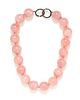 A Sterling Silver and Rose Quartz Bead Necklace, Paloma Picasso for Tiffany & Co., Circa 1983,