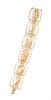 * A 14 Karat Yellow Gold Animal Motif Link Bracelet, 36.90 dwts.