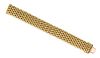 An 18 Karat Yellow Gold Woven Link Bracelet, 50.50 dwts.