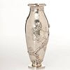 Aesthetic Movement Austrian Silver Vase 