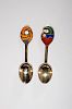 A. Michelsen Sterling and Enamel Spoons 