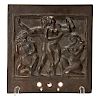 The Dance, Family Musical Bronze Plaque by William Zorach 