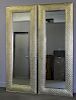 Pair of Contemporary Gold Painted Large Mirrors.