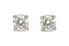 A Pair of Platinum and Diamond Stud Earrings, Tiffany & Co., 2.30 dwts.