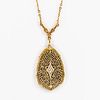 14kt Gold and Diamond Lavalier
