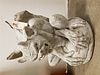 CAST CEMENT GARGOYLE 22 1/2" X 17"W ONE WING IS ONLY PARTIAL
