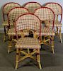Set of Vintage Maison Gatti Cafe Chairs & Stools.