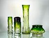 Moser Engraved Glass Lot