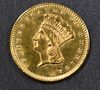 1861 GOLD DOLLAR  GEM BU