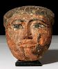 Ancient Egyptian Sarcophagus Mask (1000-400 BCE)