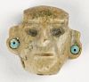 Pre-columbian Jade Mask Pendant