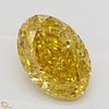 1.03 ct, Natural Fancy Intense Orange Yellow Even Color, SI1, Oval cut Diamond (GIA Graded), Appraised Value: $49,800 