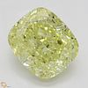 2.06 ct, Natural Fancy Yellow Even Color, SI1, Cushion cut Diamond (GIA Graded), Appraised Value: $36,800 