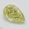 1.01 ct, Natural Fancy Intense Yellow Even Color, SI1, Pear cut Diamond (GIA Graded), Appraised Value: $21,800 