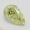 1.50 ct, Natural Fancy Yellow Even Color, IF, Pear cut Diamond (GIA Graded), Appraised Value: $31,000 