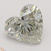 2.01 ct, Natural Fancy Light Gray Even Color, SI1, Heart cut Diamond (GIA Graded), Appraised Value: $27,700 
