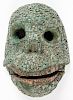Vintage Mexican Mosaic Stone Skeleton Mask
