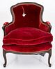 Louis XV Style Upholstered Bergere / Chair