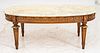 Louis XVI Style Oval Low Table