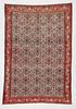Fine Antique Silk Warp Senneh Rug: 4'2" x 6'11" (127 x 211 cm)