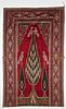 Antique Persian Silk Velvet Prayer Panel: 45" x 73"
