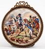 Napoleon at Battle of Wagram Porcelain Plaque
